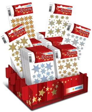 HERMA Autocollants de Noel DECOR "moments forts", présentoir