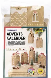 folia Kit pour calendrier de l'Avent HYGGE DORF, 49 pièces