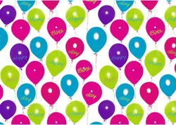SUSY CARD Papier cadeau "Happy Balloons", sur rouleau