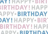 SUSY CARD Papier cadeau "It's your birthday", sur rouleau
