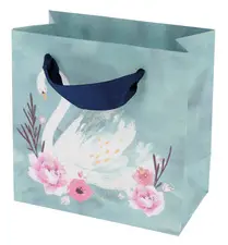 SUSY CARD Sac cadeau "Swan lake light blue