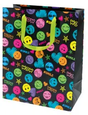 SUSY CARD Sac cadeau "Smile black