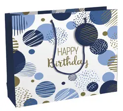 Clairefontaine Sac cadeau "Happy Birthday bleu", shopping