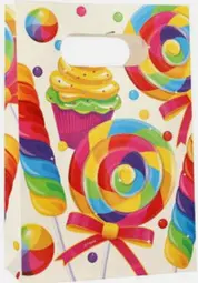PAPSTAR Pochette cadeau "Candies", 140 x 210 x 60 mm