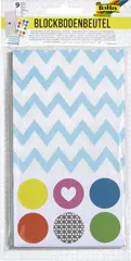 folia Sacs en papier, 130 x 200 mm, avec motifs, assorti