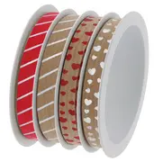 SUSY CARD Ruban bolduc multibobine "Malta-Mix rouge