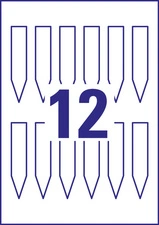 AVERY Zweckform Etiquette à planter, film, 100 x 20 mm