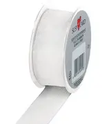SUSY CARD Ruban cadeau sur bobine "Trend", blanc