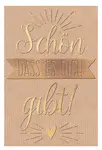 SUSY CARD Mini-Grußkarte "Schön dass es Dich gibt!