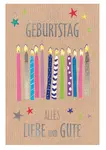 SUSY CARD Mini-Grußkarte "Kerzen