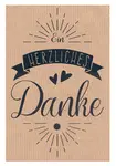 SUSY CARD Mini-Grußkarte "Ein herzliches Danke