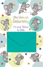 SUSY CARD Geldschein-Geburtstagskarte "Mäuse
