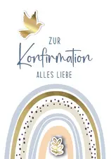 CACTUS Konfirmationskarte "Regenbogen