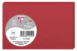 Pollen by Clairefontaine Carte 82 x 128 mm, rouge groseille
