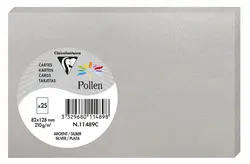 Pollen by Clairefontaine Carte 82 x 128 mm, argent