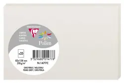 Pollen by Clairefontaine Carte 82 x 128 mm, gris perle