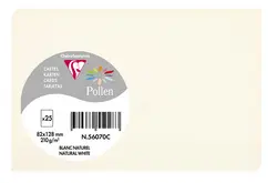 Pollen by Clairefontaine Carte 82 x 128 mm, blanc naturel