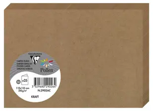 Pollen by Clairefontaine Carte double kraft, 110 x 155 mm