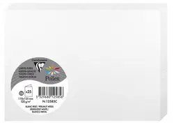 Pollen by Clairefontaine Carte double C6, blanc irisé