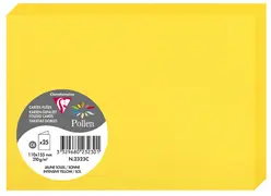 Pollen by Clairefontaine Carte double C6, jaune soleil