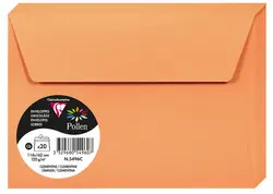Pollen by Clairefontaine Enveloppes C6, clémentine