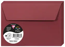 Pollen by Clairefontaine Enveloppes C6, bordeaux