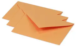 Pollen by Clairefontaine Enveloppes 75 x 100 mm, clémentine