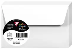 Pollen by Clairefontaine Enveloppes 90 x 140 mm, blanc