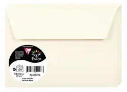 Pollen by Clairefontaine Enveloppes C6, blanc naturel