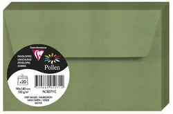 Pollen by Clairefontaine Enveloppes 90 x 140 mm, vert sauge
