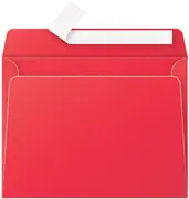 Pollen by Clairefontaine Enveloppes C5, rouge groseille