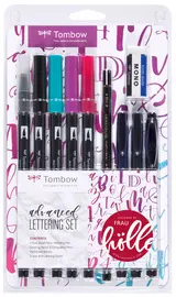 Tombow Kit de calligraphie "advanced", kit de 10