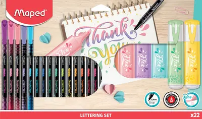 Maped Kit de calligraphie, 22 pièces