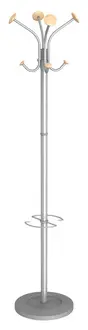 ALBA Portemanteau "VIENA", (H)1.770 mm, gris argenté