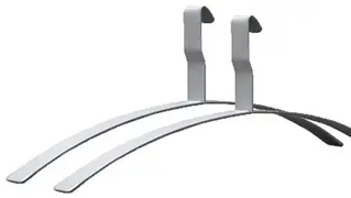 kerkmann Cintre en acier pour vêtements Montana, gris argent