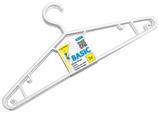 Peggy Perfect Cintre en plastique avec barre, paquet de 3