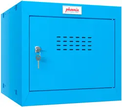 phoenix Casier cubique CL0344, serrure à clé, bleu