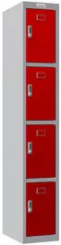 phoenix Vestiaire PL1430, serrure électronique, gris/rouge