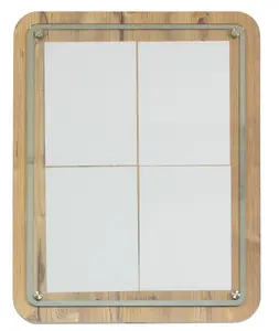 Securit Vitrine d'affichage GLASS STAR, 1x feuille A4, chêne