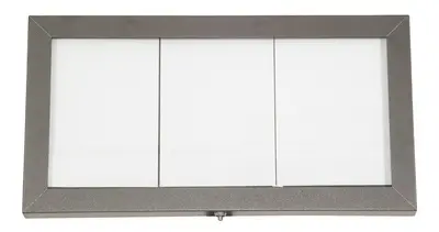 Securit Vitrine d'affichage LED COATED STEEL, 3 x A4
