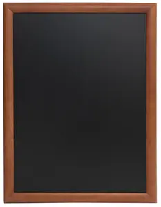 Securit Ardoise murale UNIVERSAL, avec cadre en bois, marron