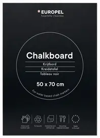 EUROPEL Ardoise sans cadre, 500 x 700 mm, noir
