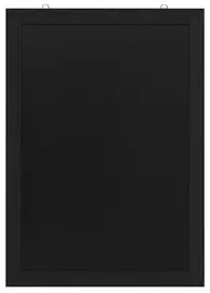 EUROPEL Ardoise avec cadre en bois, 600 x 1.100 mm, noir
