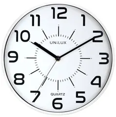 UNiLUX Horloge à quartz "POP", diamètre: 300 mm, blanc