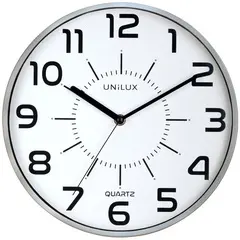 UNiLUX Horloge à quartz "POP", diamètre: 300 mm, argent