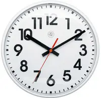 NEXTIME Horloge murale à quartz NXT, diamètre: 260 mm, blanc
