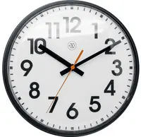 NEXTIME Horloge murale à quartz NXT, diamètre: 260 mm, noir