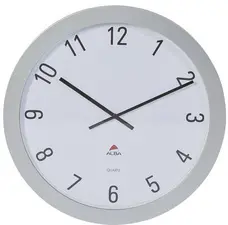 ALBA Horloge murale "HORGIANT", montre à quartz, gris métal
