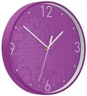 LEITZ Horloge murale WOW, mouvement à quartz, violet
