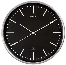 MAUL Horloge murale/horloge radio pilotée MAULfly, argent